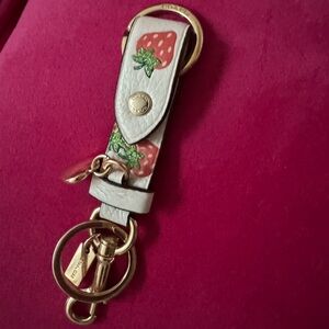 Coach Strawberry Keychain